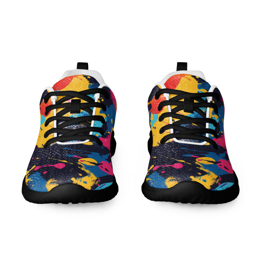 Paint Splash Kicks - black sole, front view