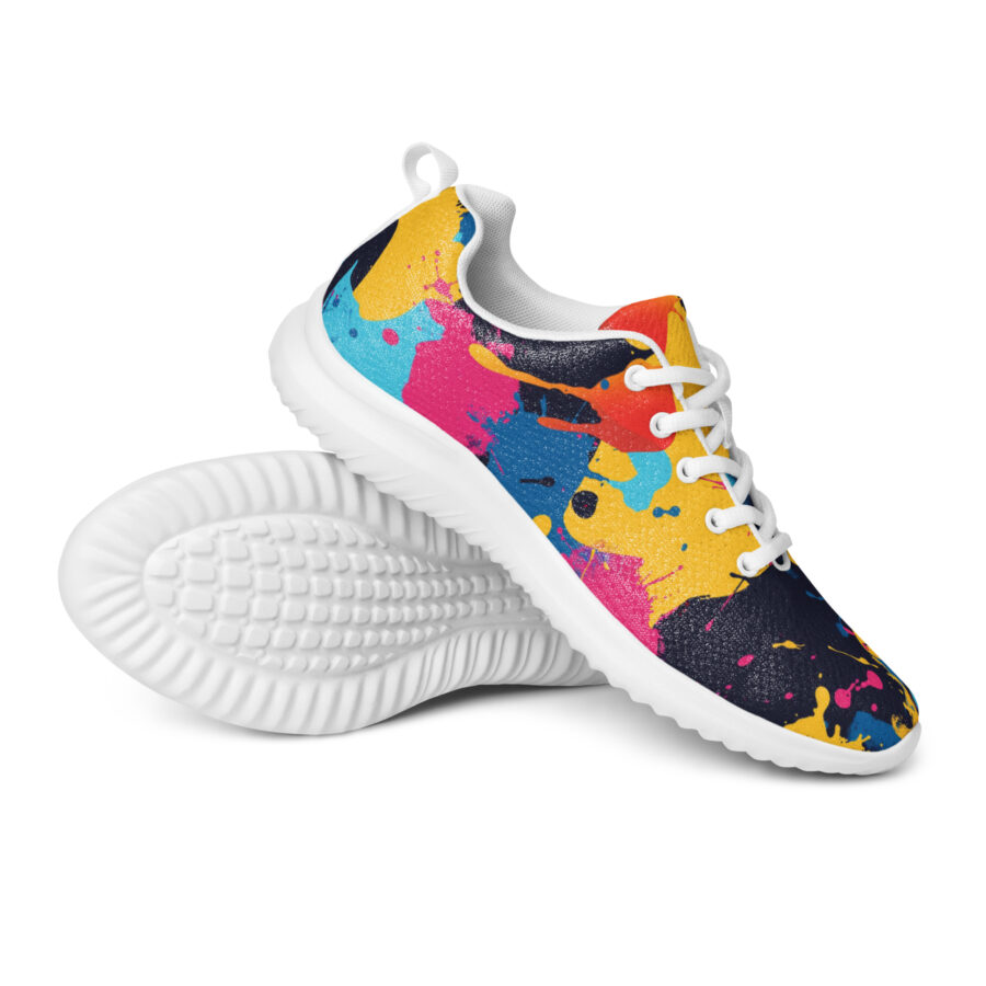 Paint Splash Kicks - white sole, front view