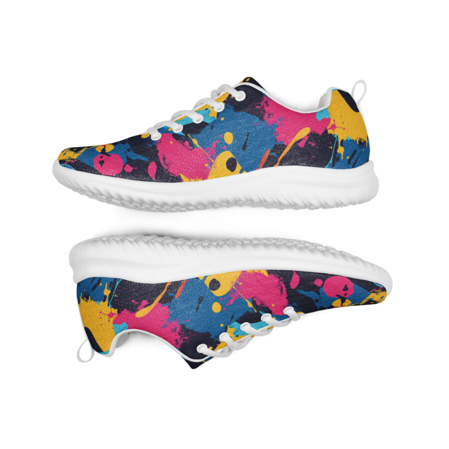 Paint Splash Kicks - white sole, front view