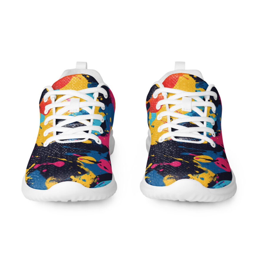Paint Splash Kicks - white sole, front view
