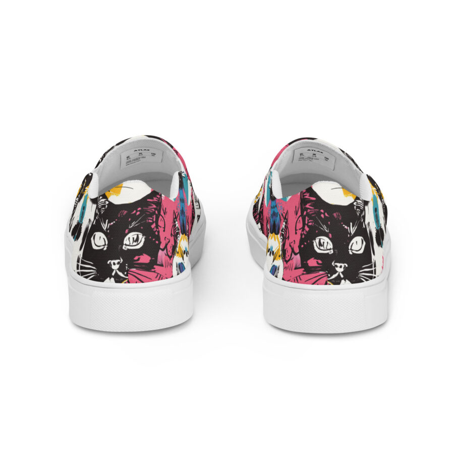 Kitty Slips - white sole, back view