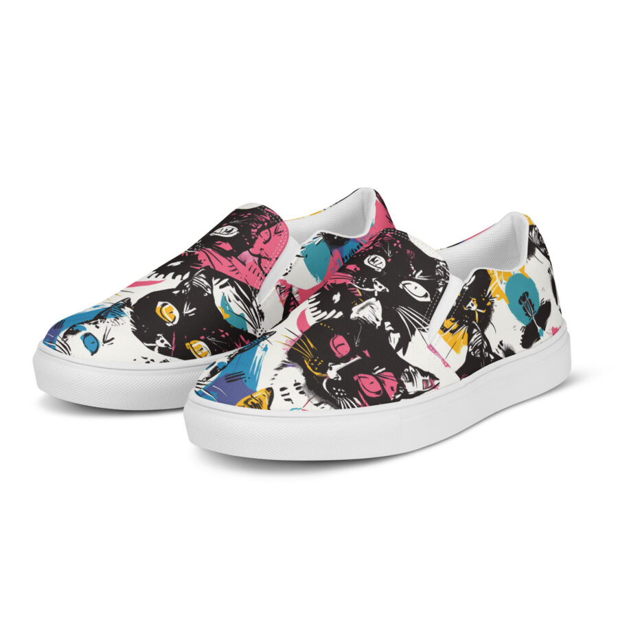 Kitty Slips - white sole, left front view