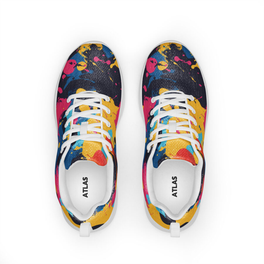 Paint Splash Kicks - white sole, front view