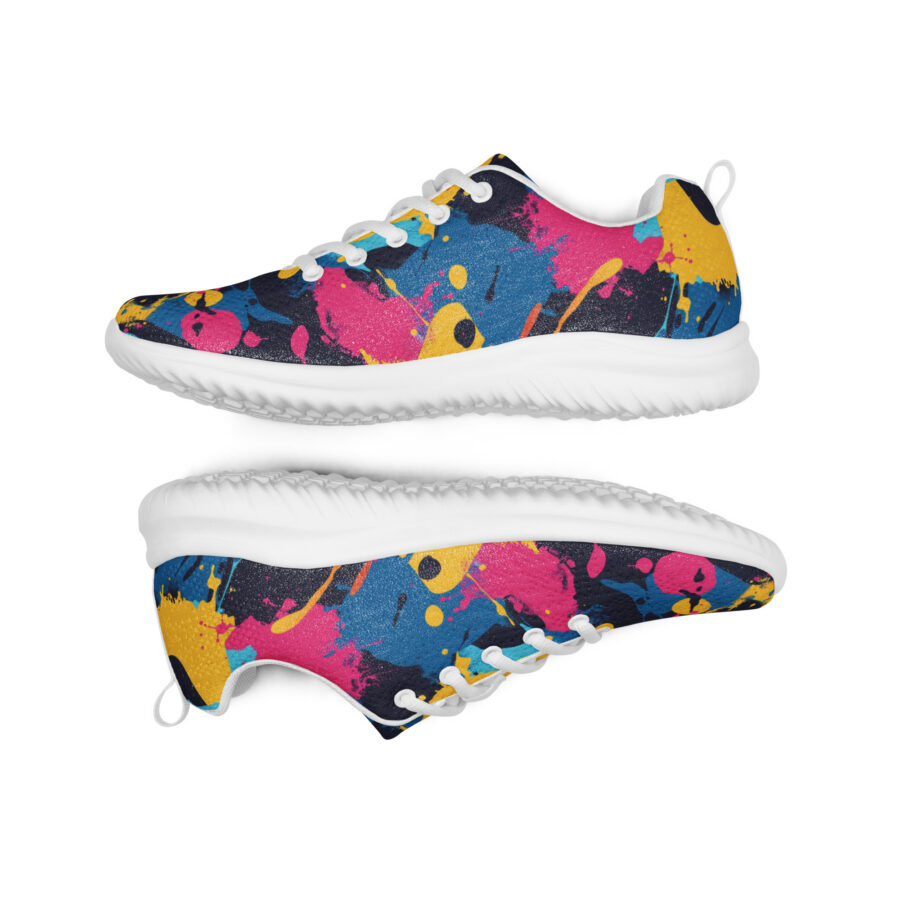 Paint Splash Kicks - white sole, front view