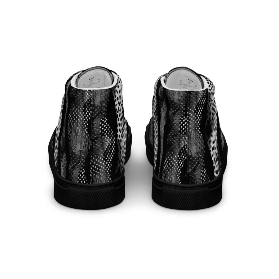 Digital Cheetah Highs - black sole, back view