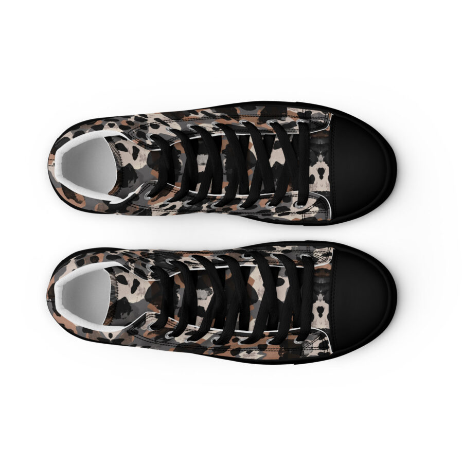 Cheeta' Highs - black sole, front 2 view