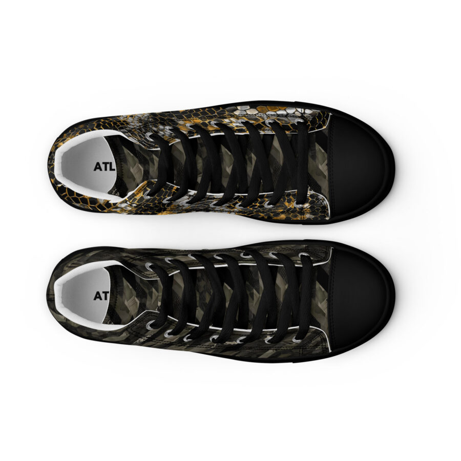Snake King Highs - black sole, front 2 view