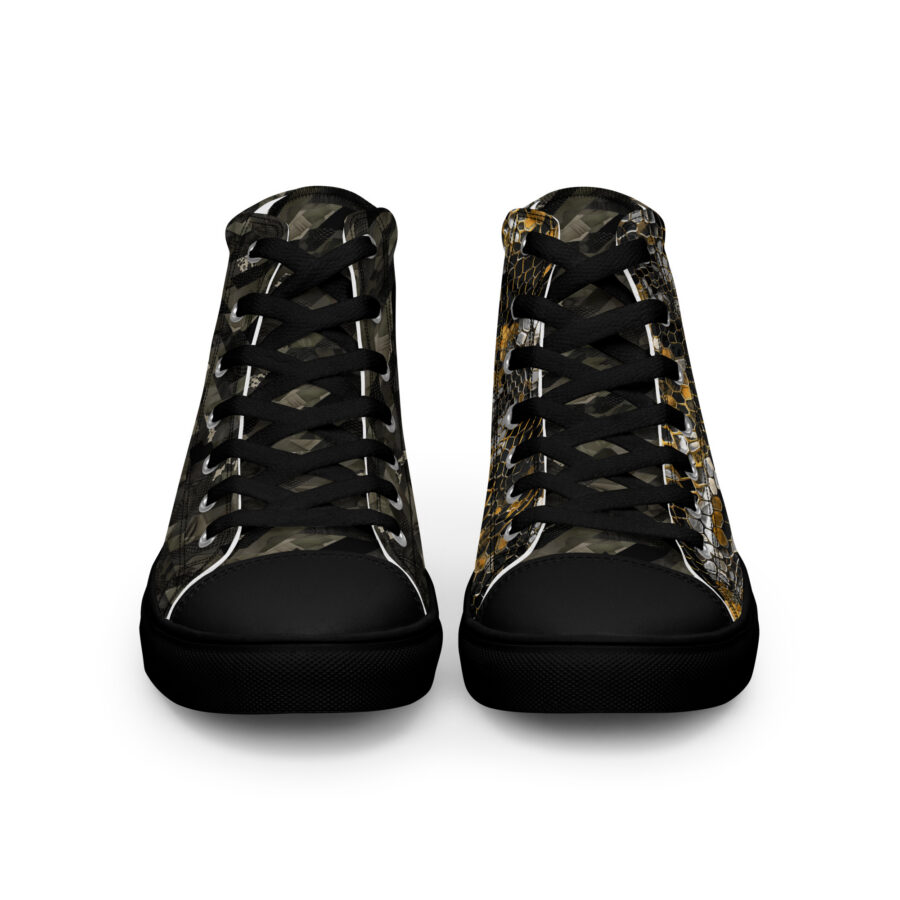 Snake King Highs - black sole, front view