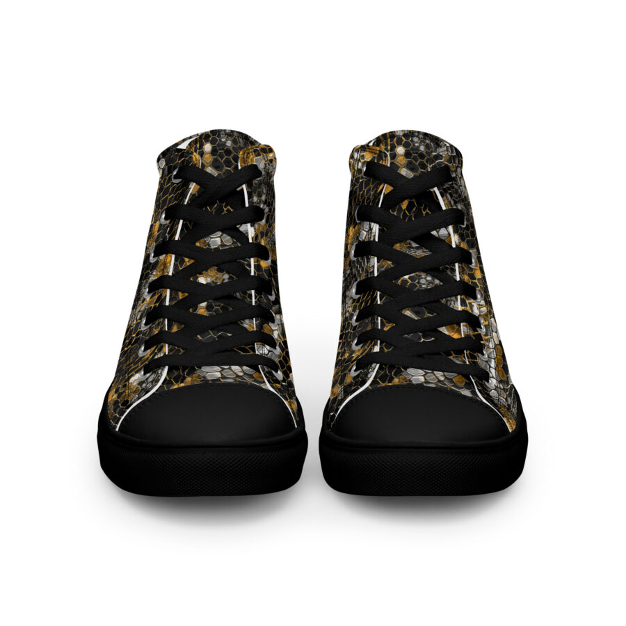 Snake King Highs - black sole, front view