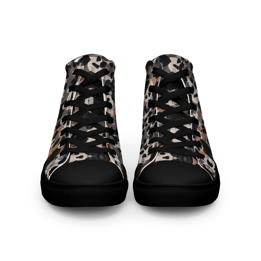 Cheeta' Highs - black sole, front view