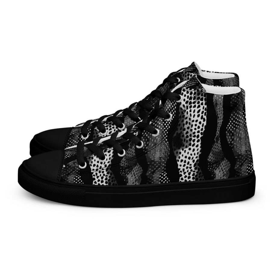 Digital Cheetah Highs - black sole, left view