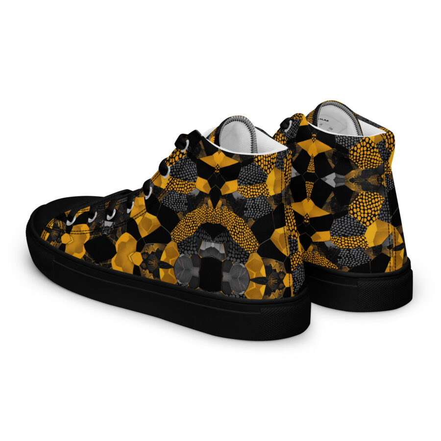 Bumblebee Highs - black sole, left back view
