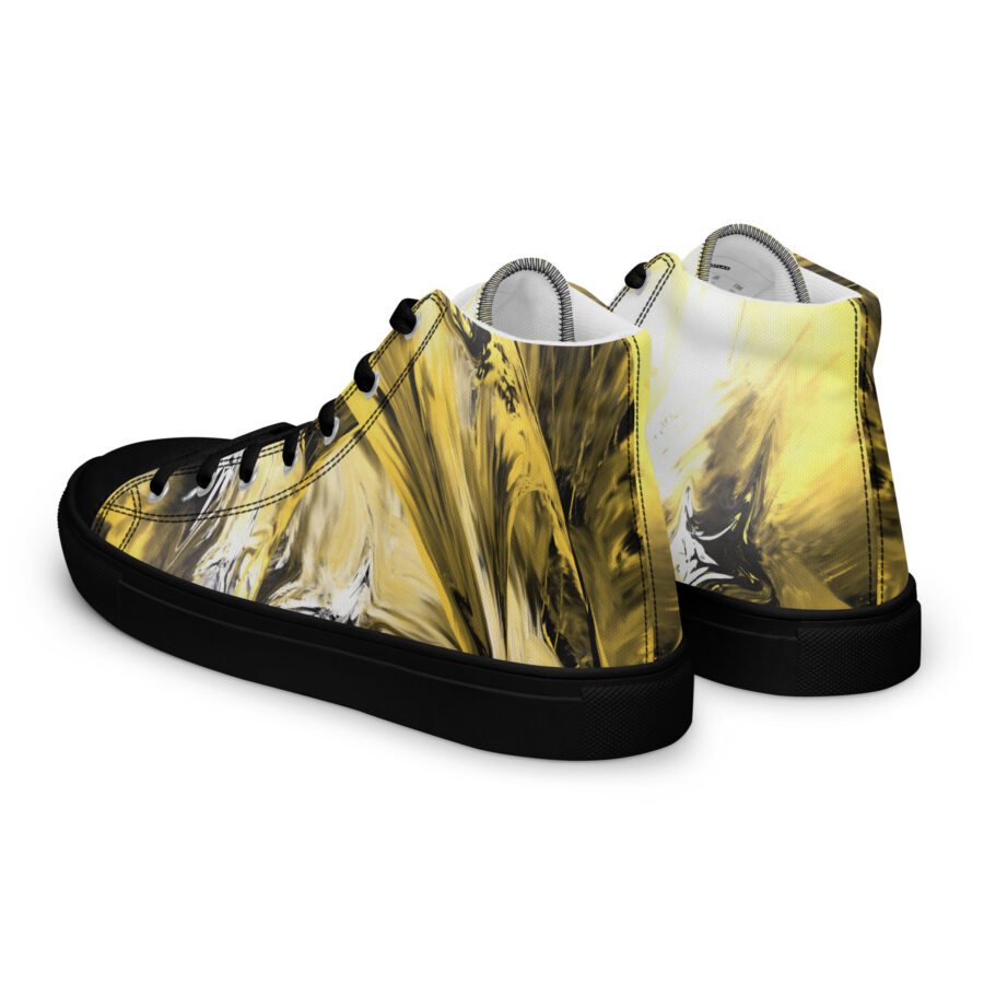 Dandelion Art Soles - black sole, left back view