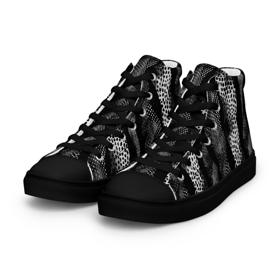 Digital Cheetah Highs - black sole, left front view