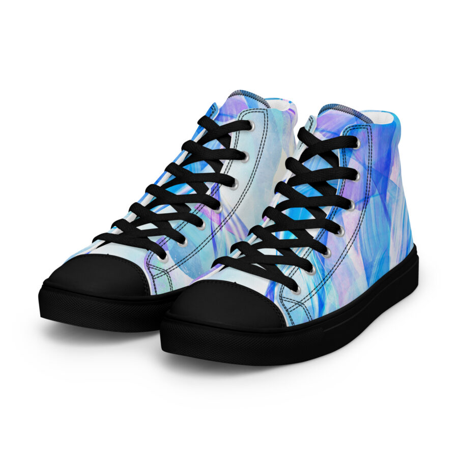 Revival Highs - black sole, left front view