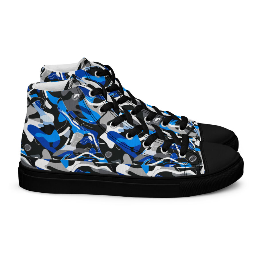 Blue Jazz Highs - black sole, right view