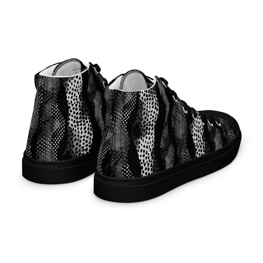 Digital Cheetah Highs - black sole, right back view