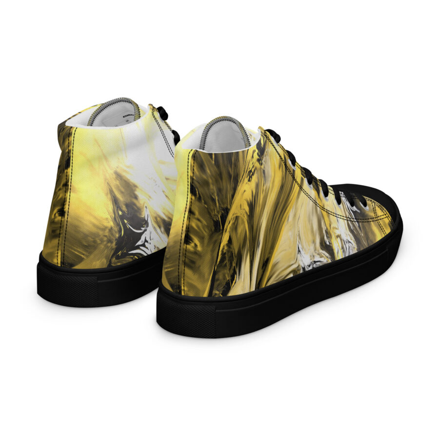 Dandelion Art Soles - black sole, right back view