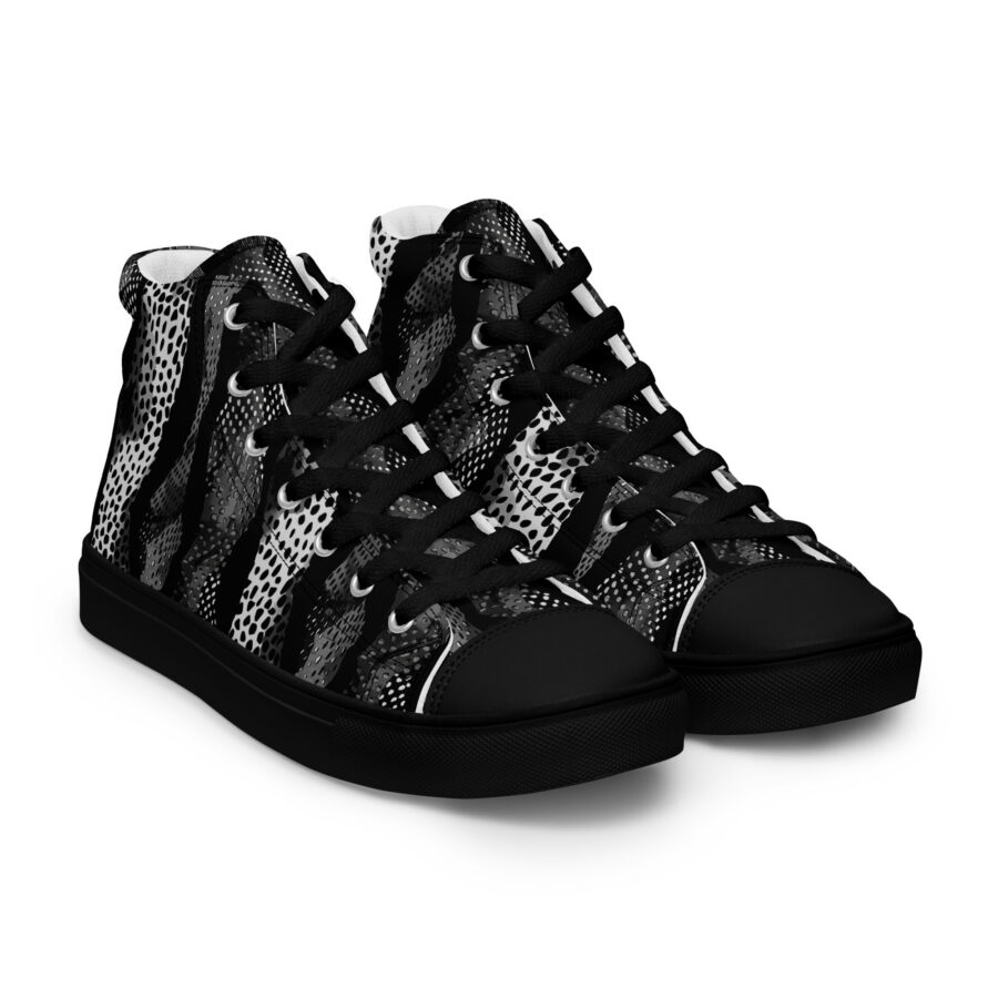 Digital Cheetah Highs - black sole, right front view