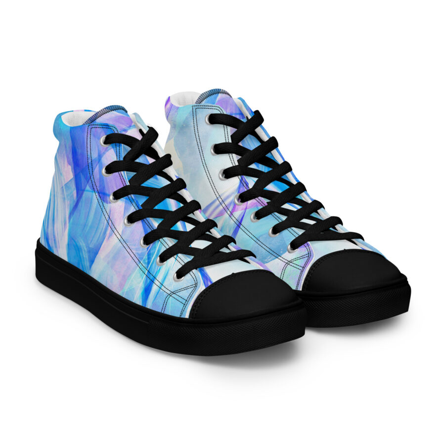 Revival Highs - black sole, right front view