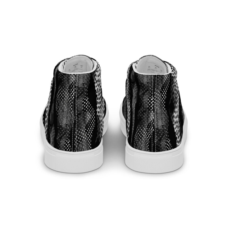Digital Cheetah Highs - white sole, back view