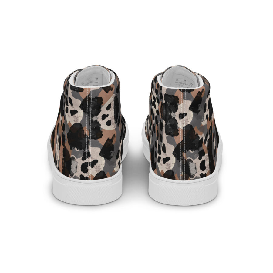 Cheeta' Highs - white sole, back view