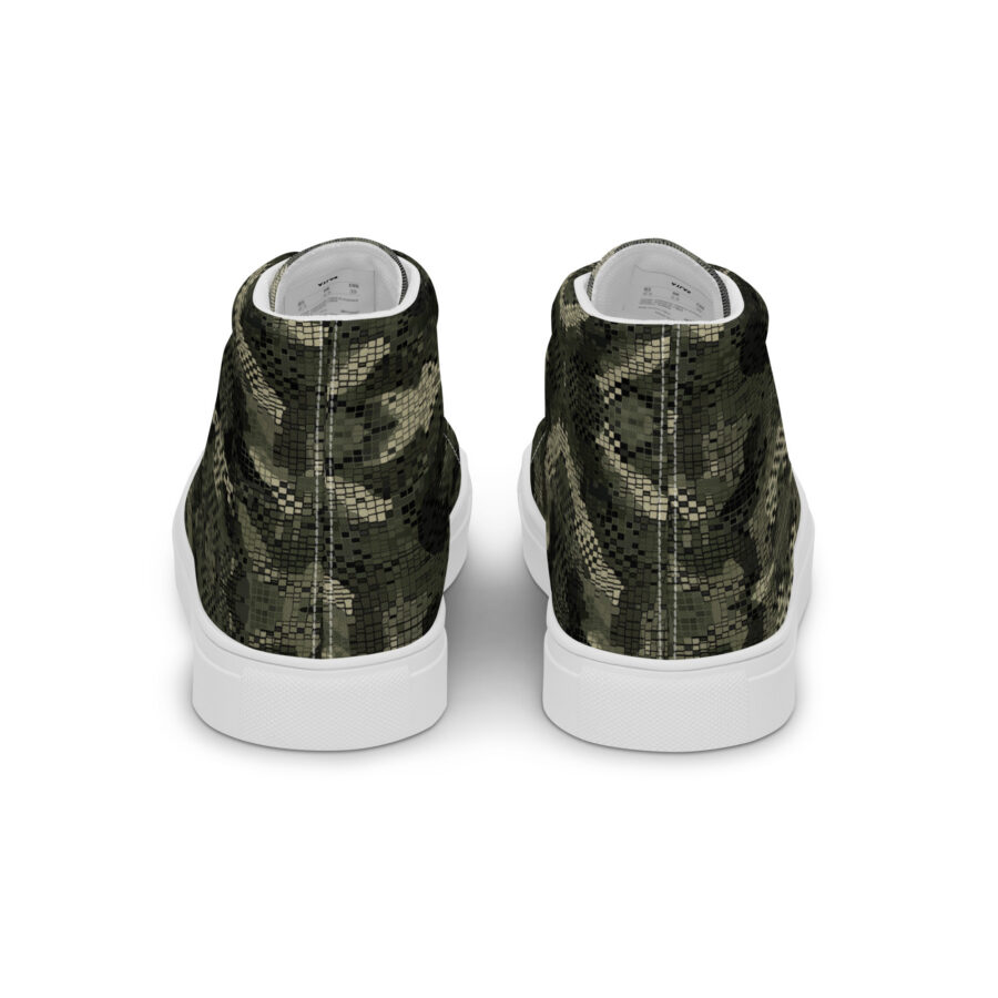 Digital Snake Highs - white sole, back view
