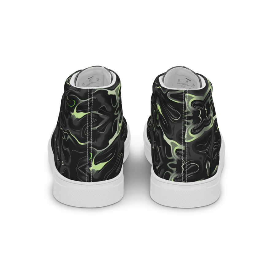 Radioactive Highs - white sole, back view