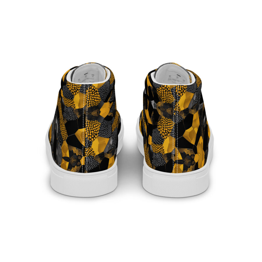 Bumblebee Highs - white sole, back view