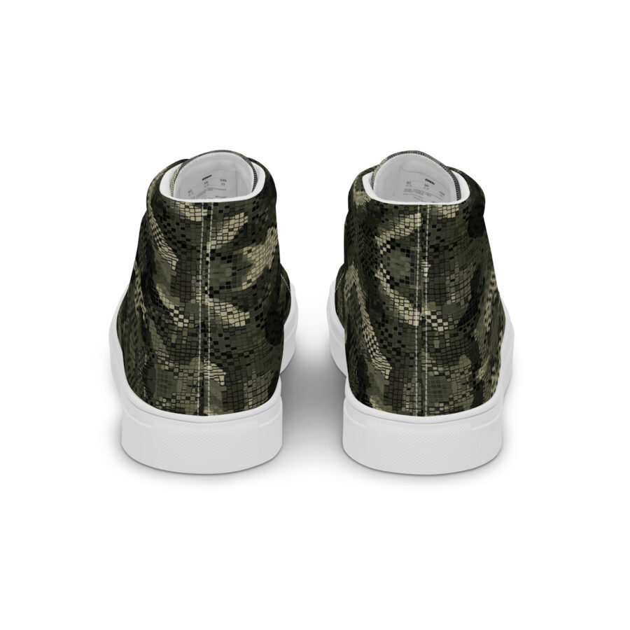Digital Snake Highs - white sole, back view