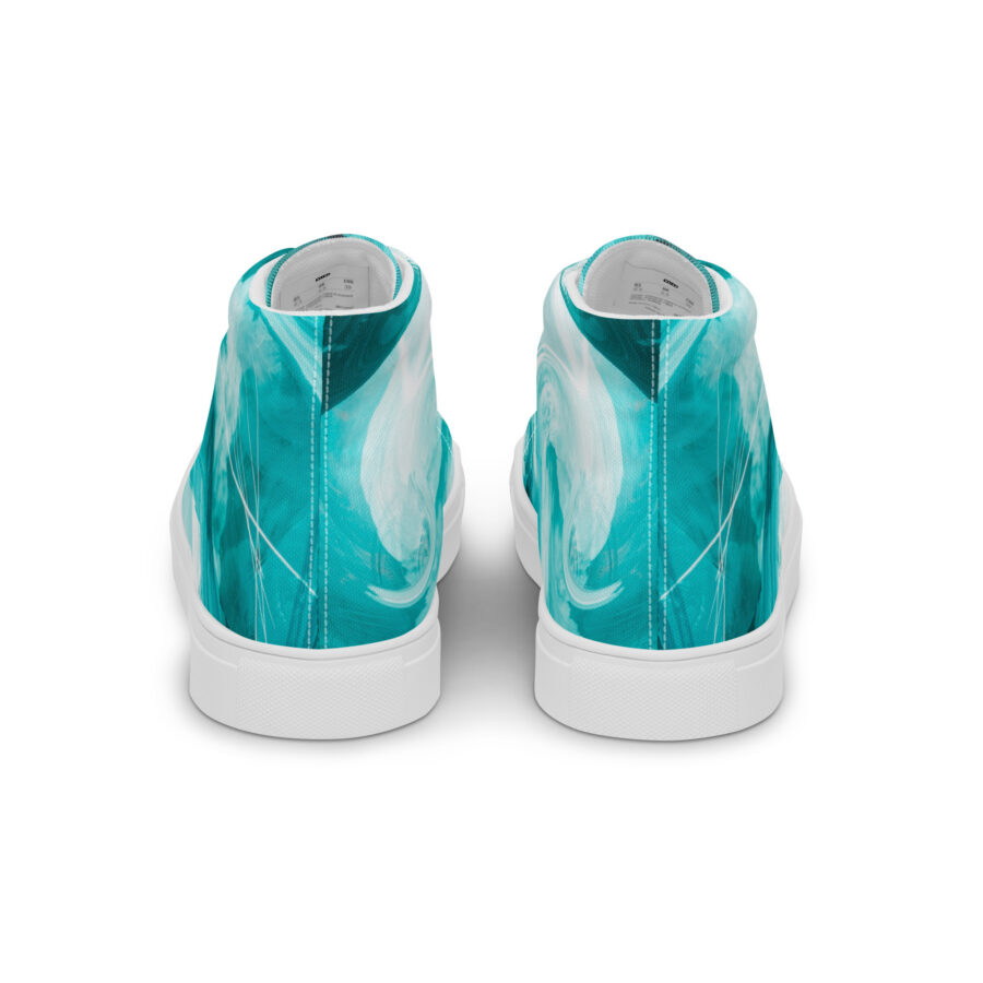 Atlantis Highs - white sole, back view
