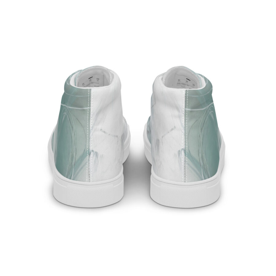 Phoenix Highs - white sole, back view