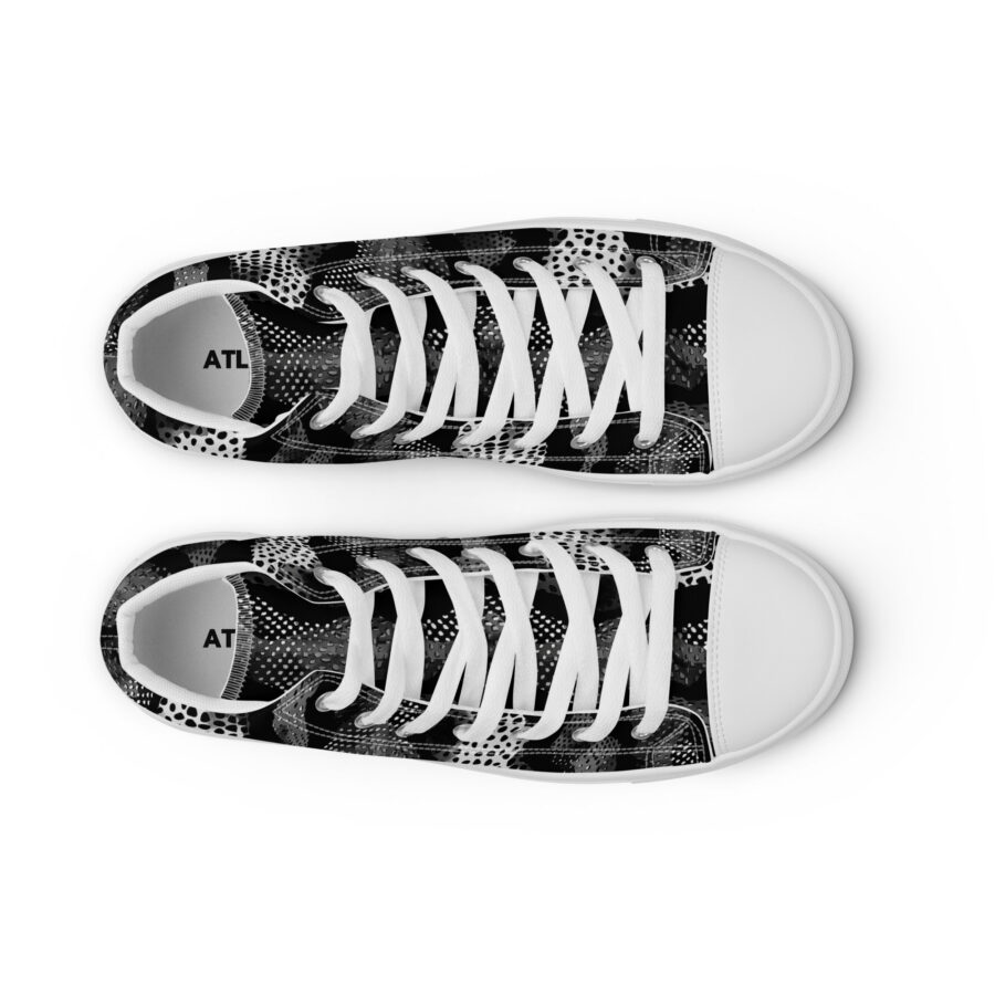 Digital Cheetah Highs - white sole, front 2 view