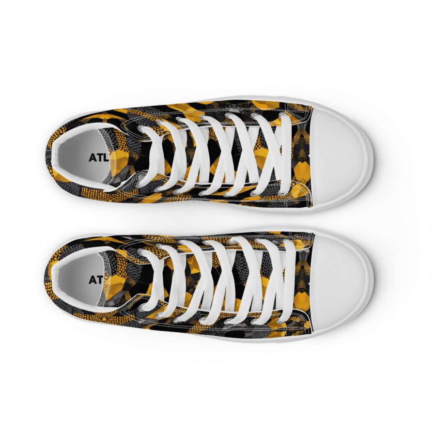 Bumblebee Highs - white sole, front 2 view