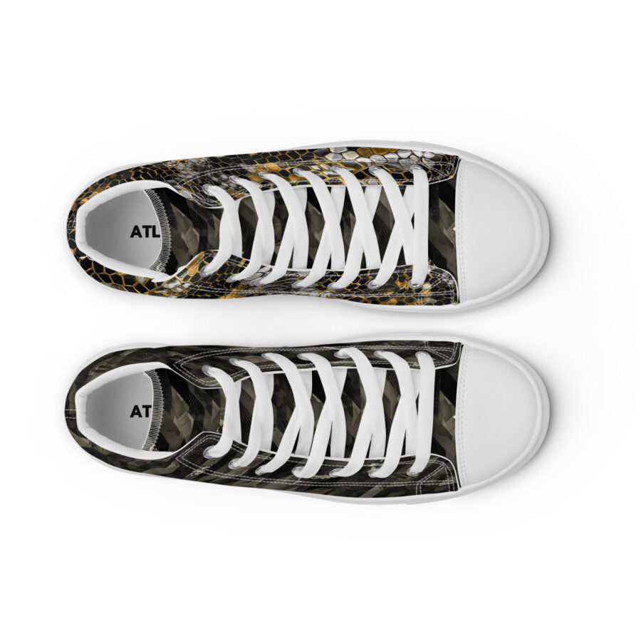 Snake King Highs - white sole, front 2 view