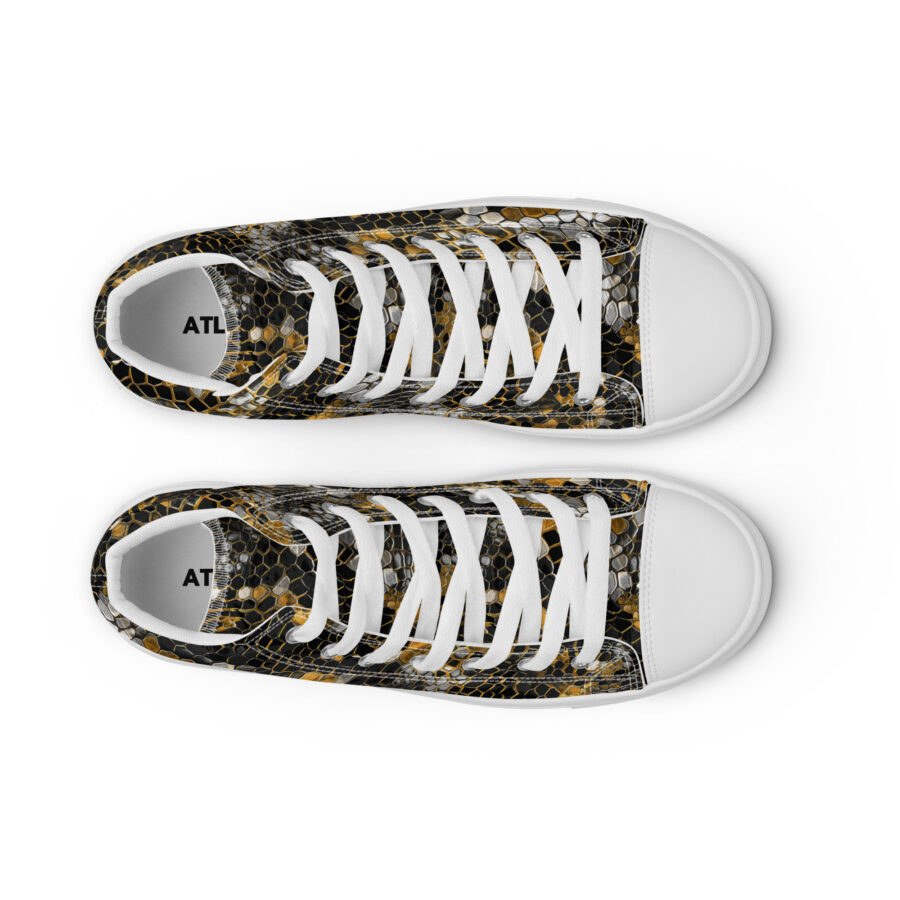 Snake King Highs - white sole, front 2 view