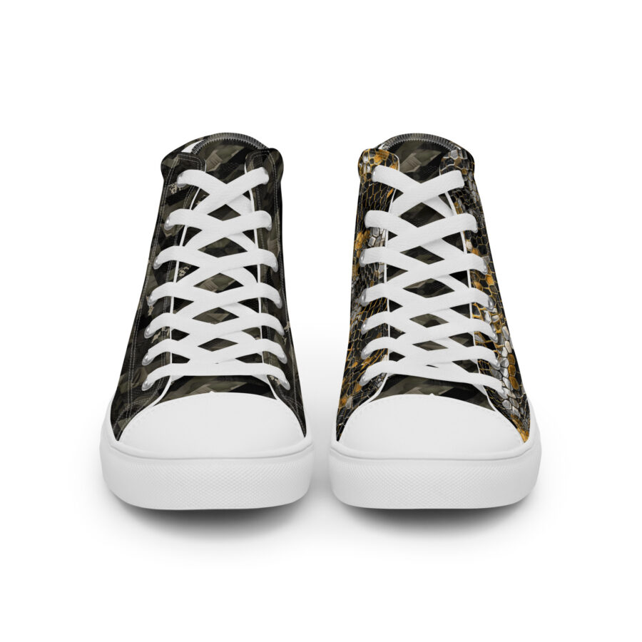 Snake King Highs - white sole, front view