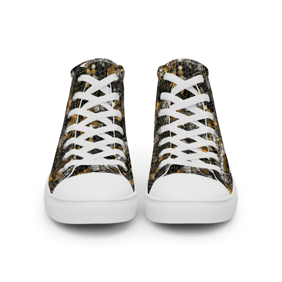 Snake King Highs - white sole, front view