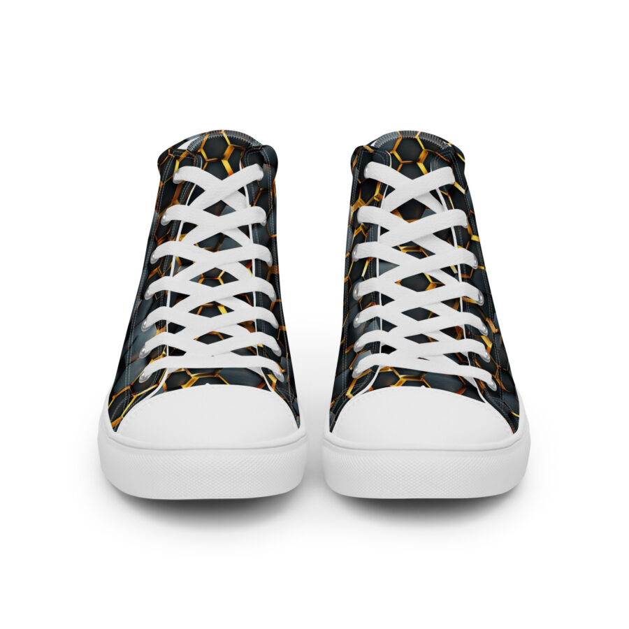 Royal Bee Highs - white sole, front view