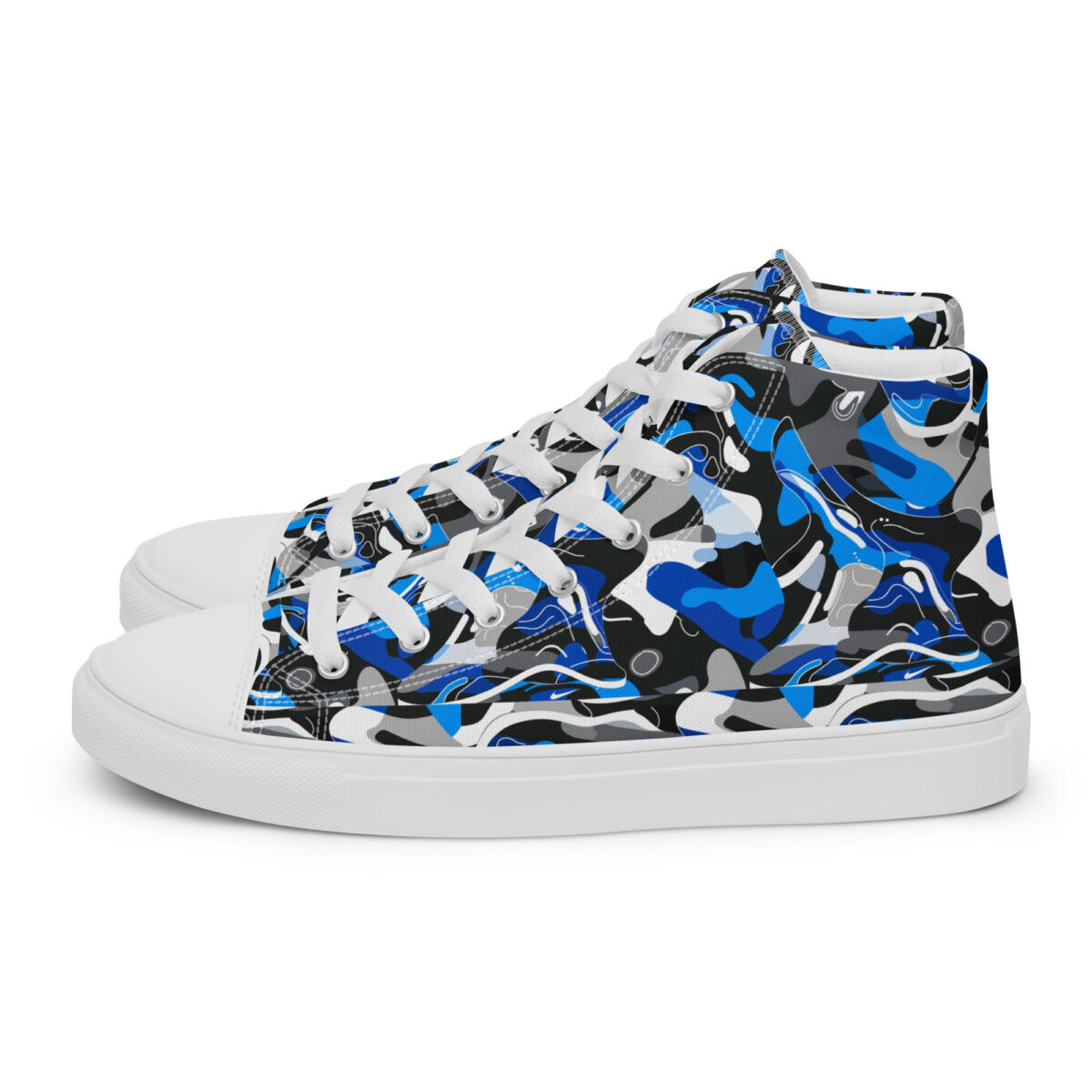Blue Jazz Highs - white sole, left view