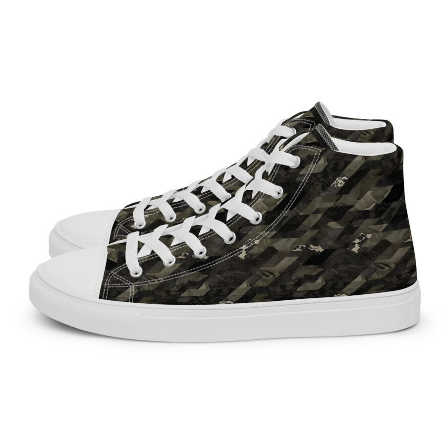 Digital Camo Highs - white sole, left view