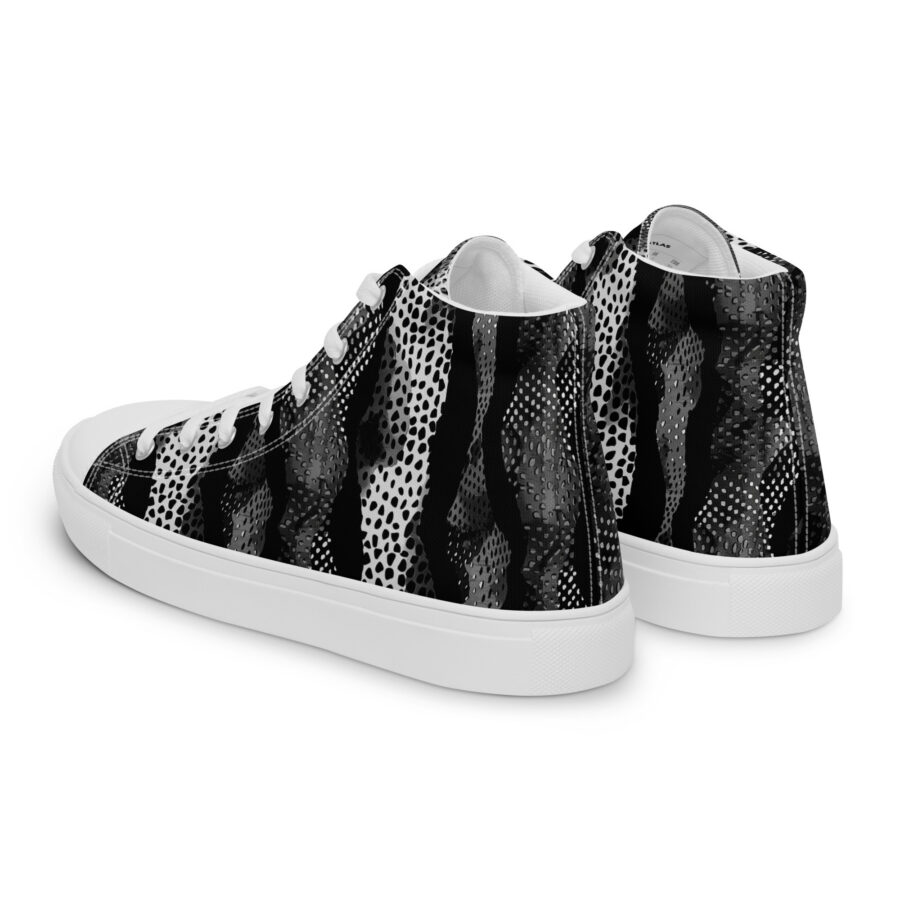 Digital Cheetah Highs - white sole, left back view