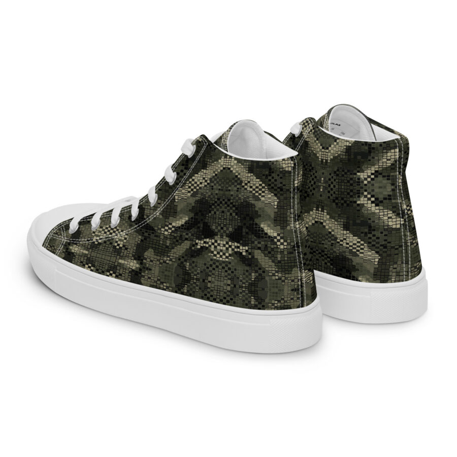 Digital Snake Highs - white sole, left back view