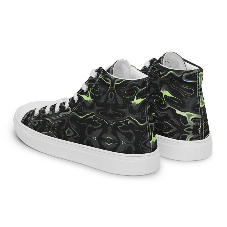 Radioactive Highs - white sole, left back view