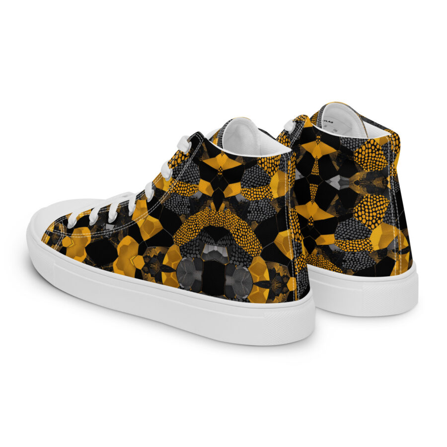 Bumblebee Highs - white sole, left back view