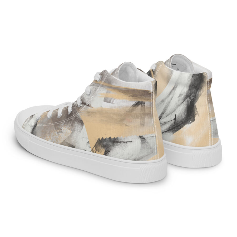 Dune Art Soles - white sole, left back view
