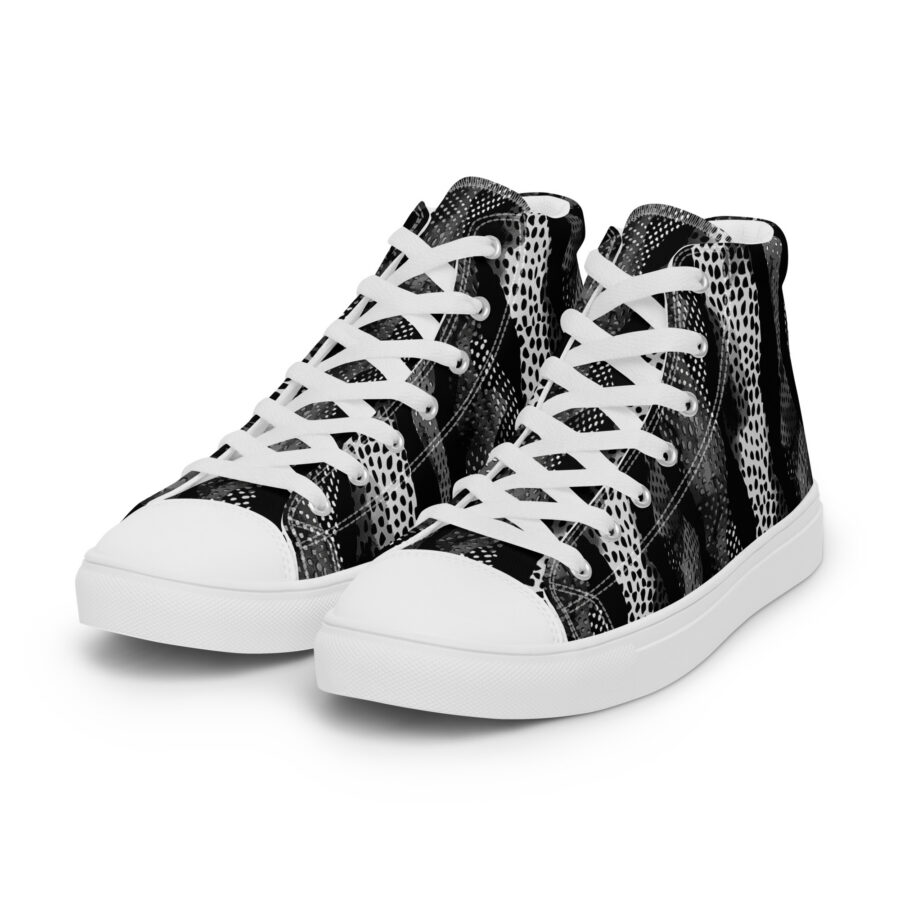 Digital Cheetah Highs - white sole, left front view