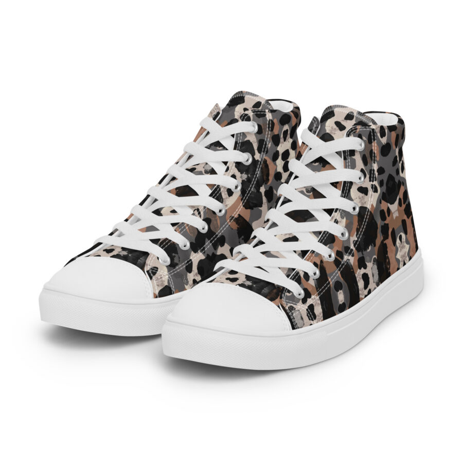 Cheeta' Highs - white sole, left front view