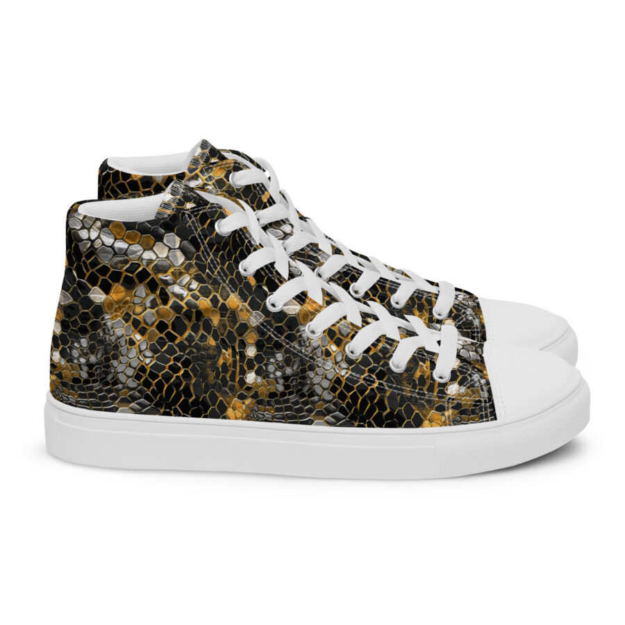 Snake King Highs - white sole, right view