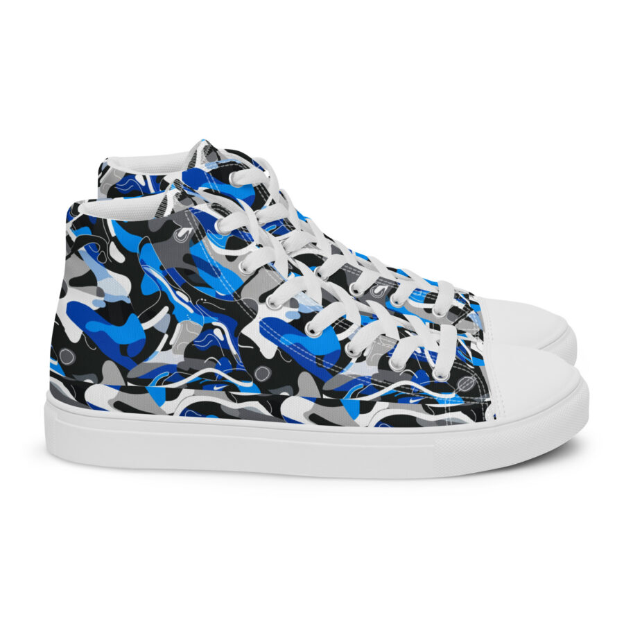 Blue Jazz Highs - white sole, right view